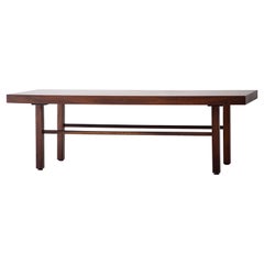 Milo Baughman Walnut Coffee Table or Bench for Thayer Coggin