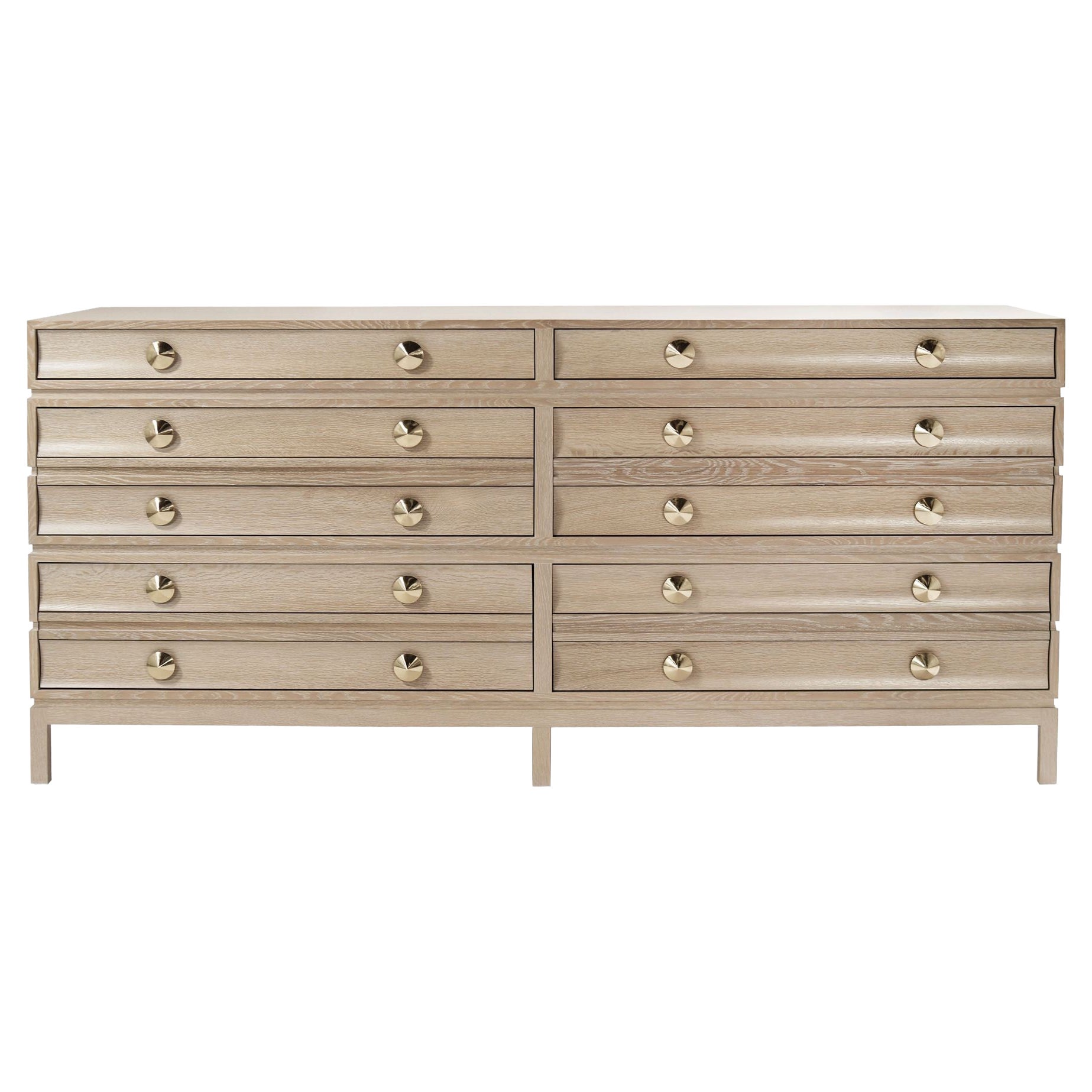 Stacked Dresser in Limed Oak  For Sale