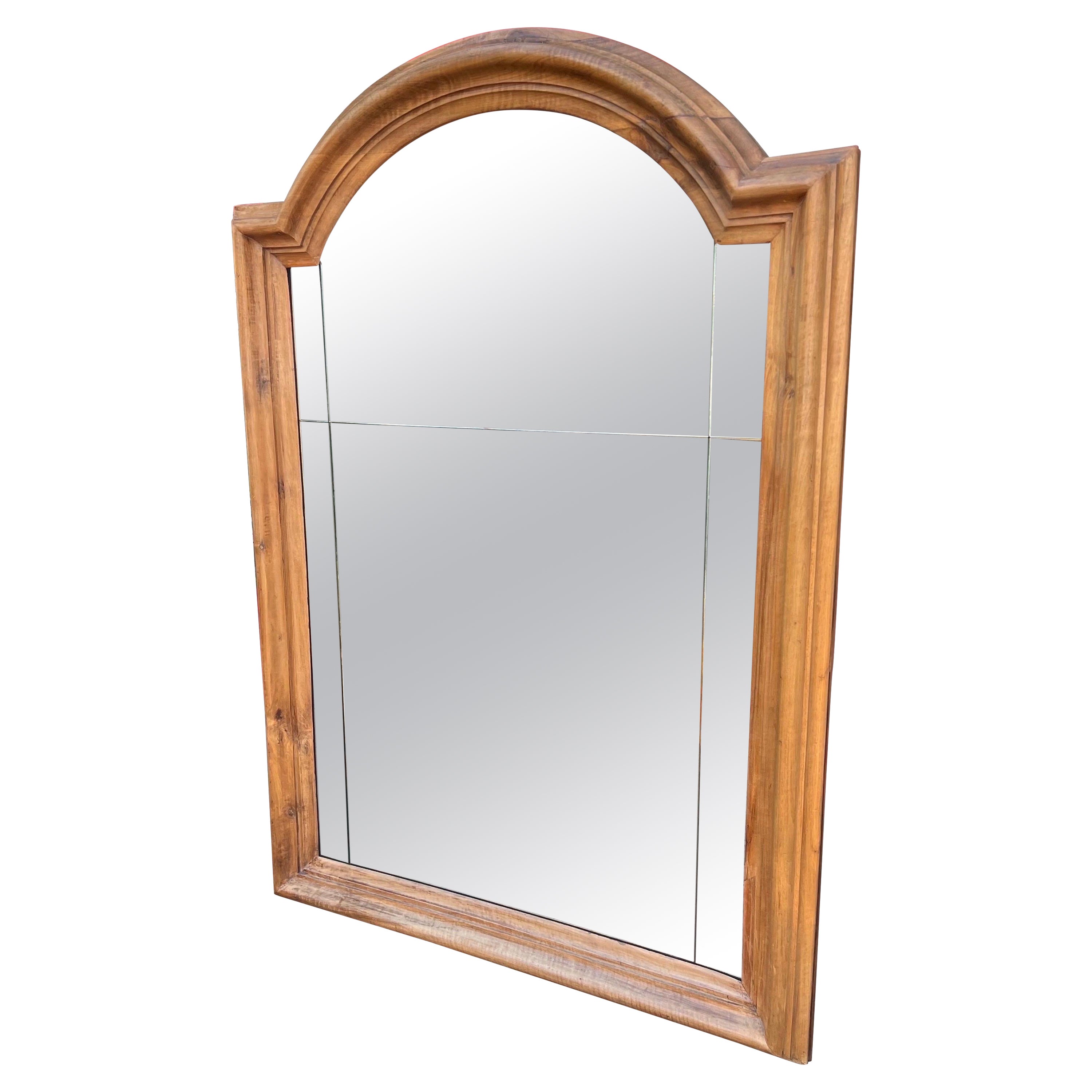 7’4” Tall 19th Century Continental Pine Mirror For Sale