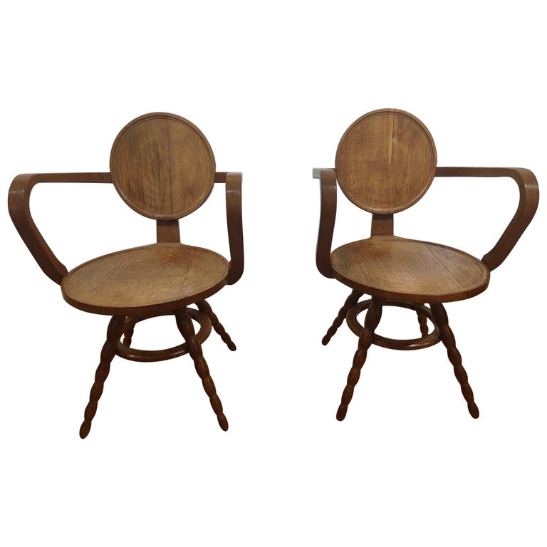 Pair of Arm Chairs by Victor Courtray For Sale at 1stDibs