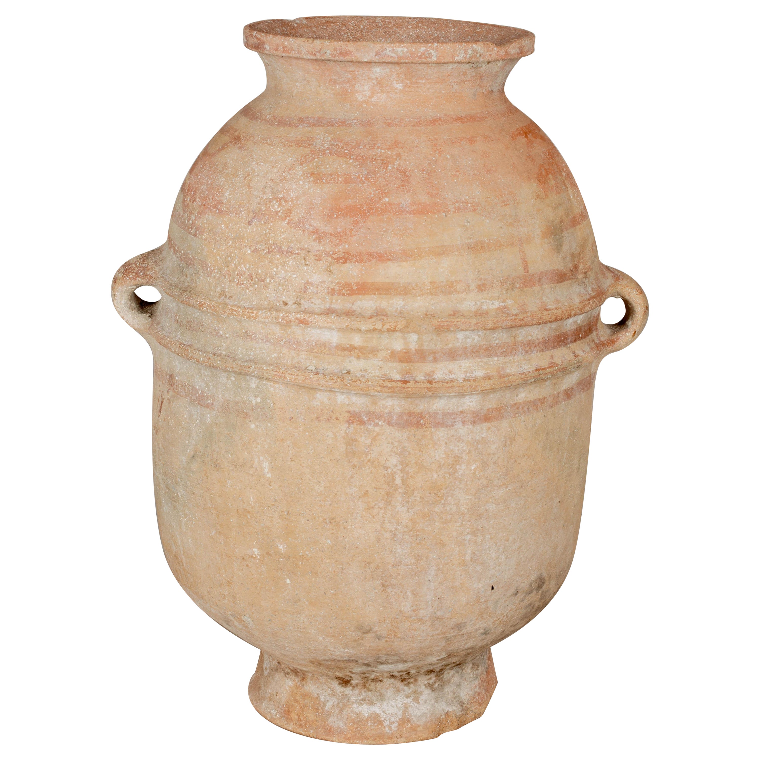 Large Moroccan Terracotta Pottery Water Jar For Sale