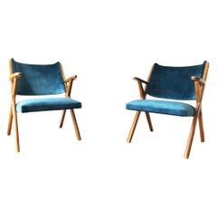 Pair of Compass Armchairs 1950, Design