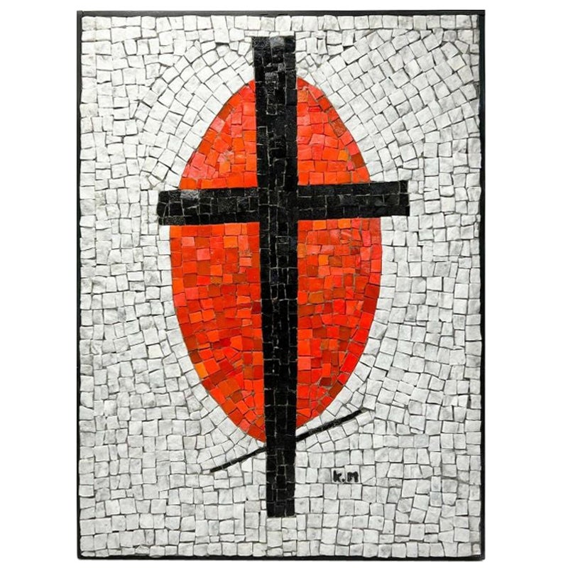 Heidi Melano After Kazimir Malevich Large Suprematist Mosaic Panel, 1980 For Sale