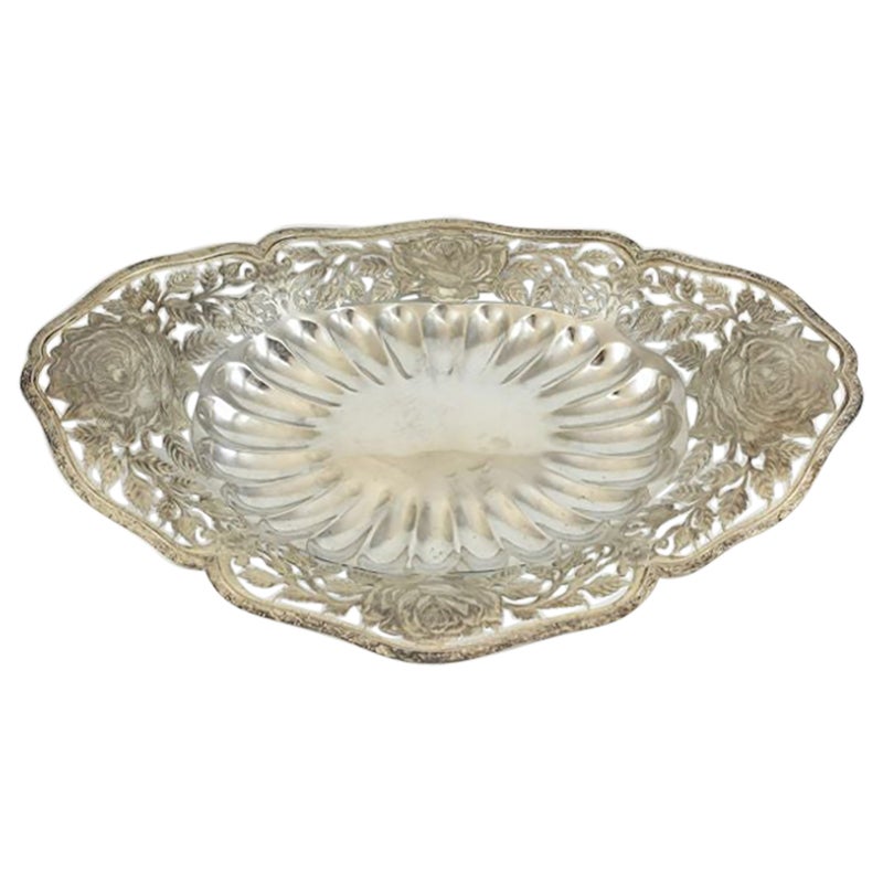 Fine Davis & Galt Sterling Silver Centerpiece Bowl Art Nouveau For Sale