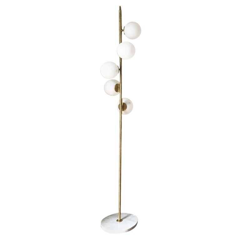 Floor Lamp Gold Style Stilnovo, Design For Sale at 1stDibs