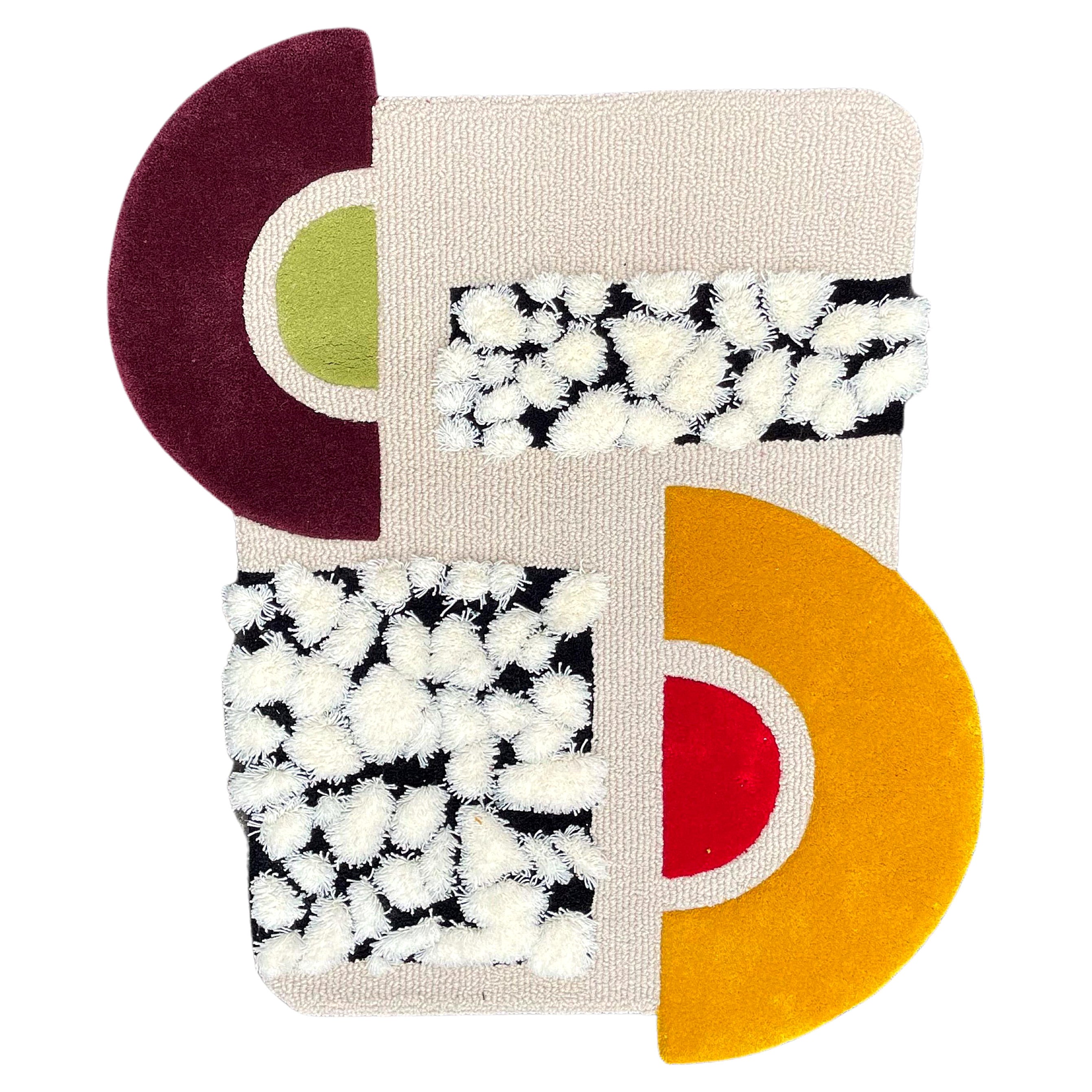 Tapis en laine de style moderne aux formes irrégulières de RAG HOME