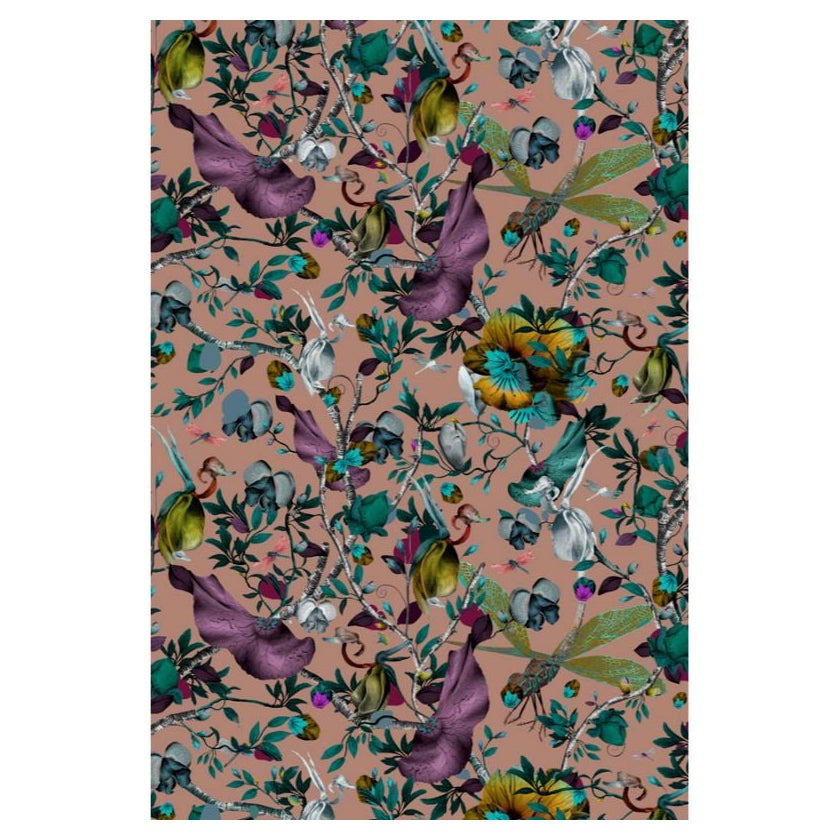 Großer Biophillia Nudefarbener rechteckiger Teppich aus Wolle von Kit Miles, von Moooi