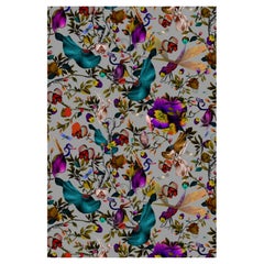 Petit tapis rectangulaire Moooi en ardoise Biophillia et polyamide au fil souple de Kit Miles