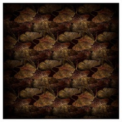 Petit tapis rectangulaire Moooi en laine à motif Ginko Leaf Rust d'Edward van Vliet