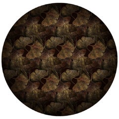 Petit tapis Moooi Ginko Leaf Rust Broadloom en polyamide à poils bas