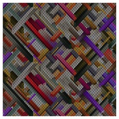 Petit tapis rectangulaire Moooi Kubrick en polyamide à poils bas de Kit Miles