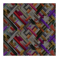 Petit tapis rectangulaire Moooi Kubrick en laine avec finition à ourlet aveugle par Kit Miles