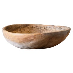 19th Century Swedish Root Wood Bowl