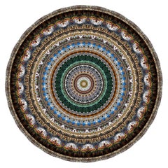 Kleiner Urban Mandala Mexiko-Teppich aus hochflorigem Polyamide von Neal Peterson, Moooi