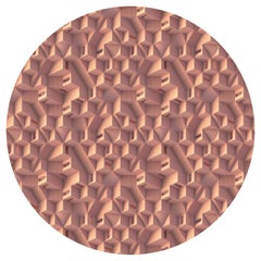 Moooi Großer runder Maze Miami-Teppich aus Polyamide mit niedrigem Flor von Note