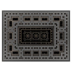 Moooi S.F.M. #077 Rug in Wool with Overlocking Finish by Marcel Wanders Studio