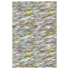 Moooi Diagonal Gradient Pastellteppich aus Wolle von Kit Miles