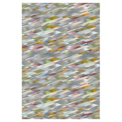 Grand tapis diagonal pastel dégradé Moooi en polyamide de fil souple de Kit Miles