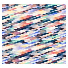 Moooi Diagonaler Teppich mit Farbverlauf in Rosa aus weichem Polyamid-Garn von Kit Miles