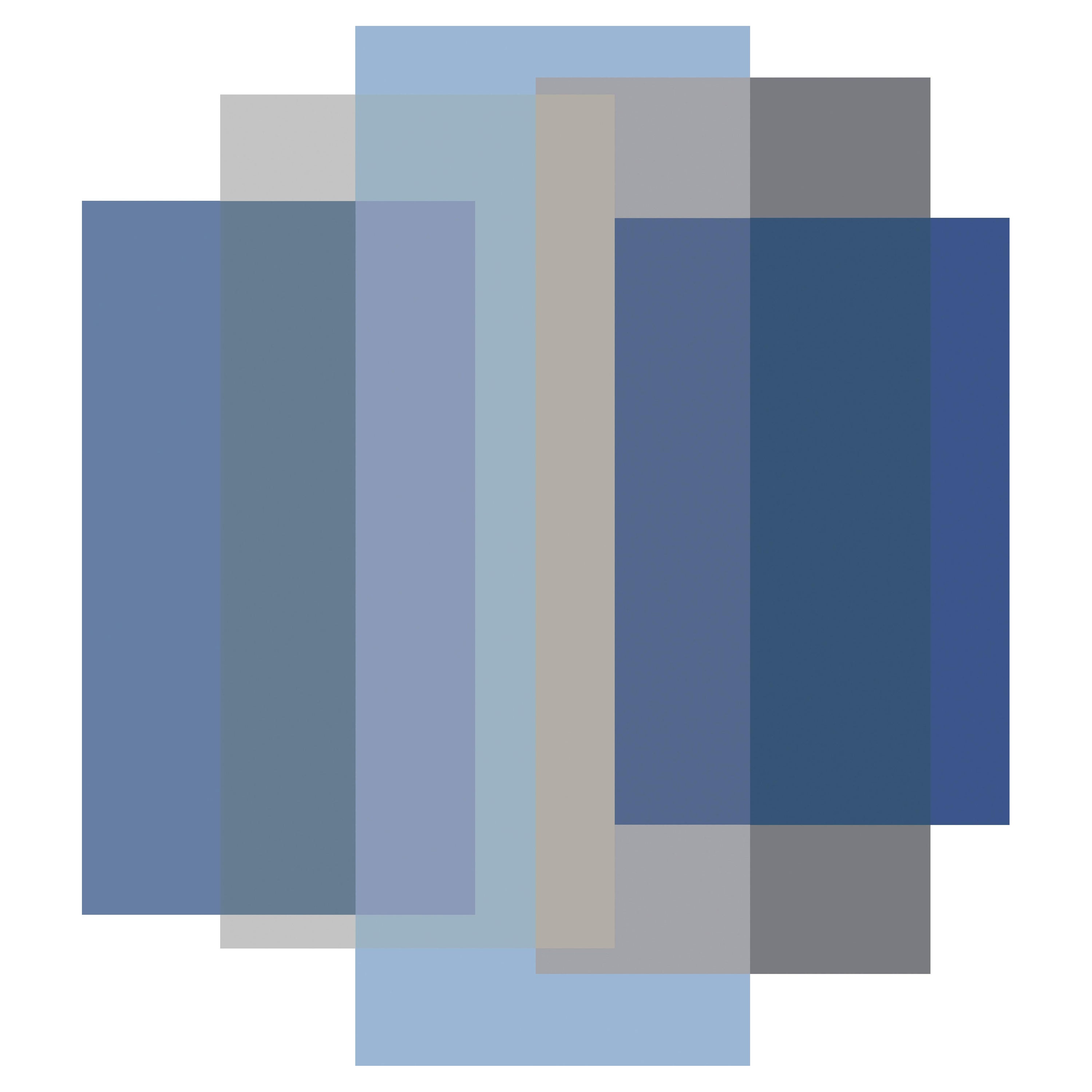 Moooi Petit Mixte 5 Couleurs Bleu Nuageux en Fil Doux Polyamide par Studio RENS