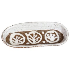 Vintage Mid-Century French Ceramic Tray by Albert Thiry, 1960s 