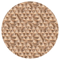 Moooi Small Maze Puglia Round Rug in Soft Yarn Polyamide by Note