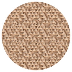 Großer runder Maze Puglia-Teppich aus Wolle mit Blindsaum von Moooi, von Note