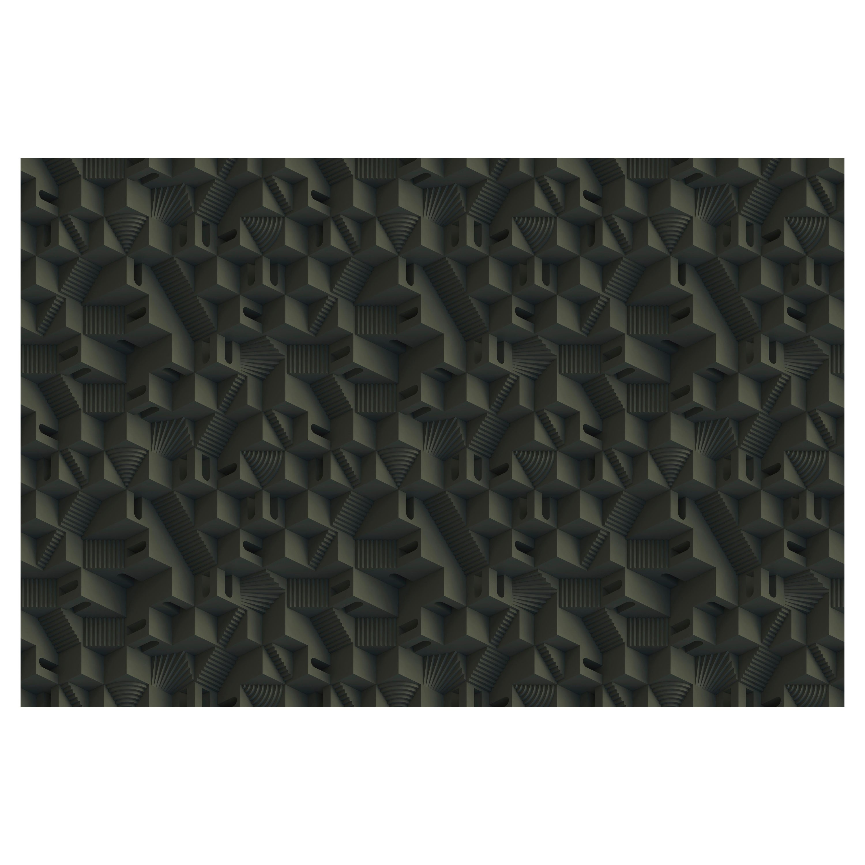 Moooi Small Maze Tical Rectangle Rug in Low Pile Polyamide by Note
