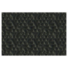 Moooi Small Maze Tical Rectangle Rug Rug in Wool with Blind Hem Finish by Note