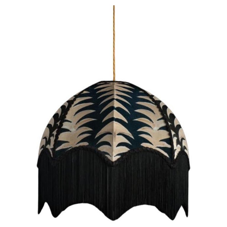 Raja Lampshade with Fringing - Large (18") For Sale