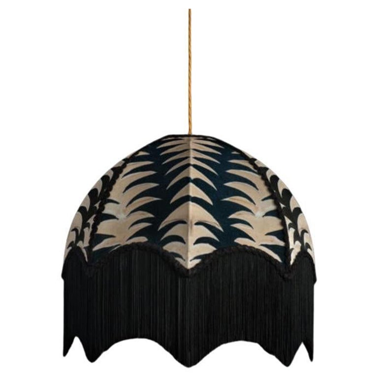 Raja Lampshade with Fringing - Extra Large (22") For Sale