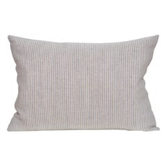 Luxury Vintage Irish Linen Pillow by Katie Larmour Couture Cushions Blue Stripe