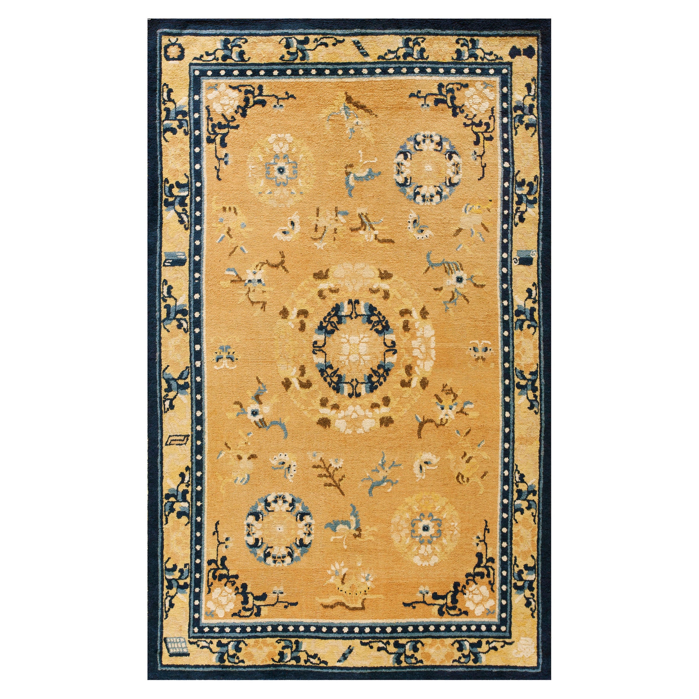Late 18th Century Chinese Ningxia Carpet ( 5' x 8' 1'' - 152 x 246 cm )