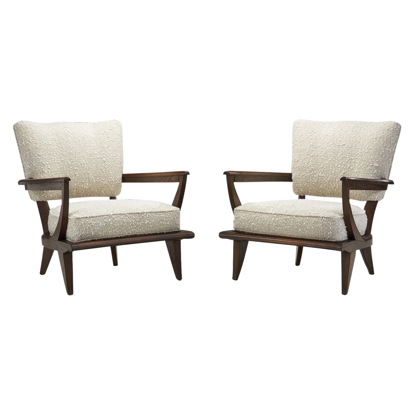 Etienne Henri-Martin "SK 250" Armchairs for Steiner, France, 1950s For Sale
