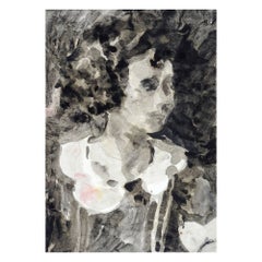 Peinture de portrait impressionniste de la fin du XXe siècle par Marilyn Lanfear