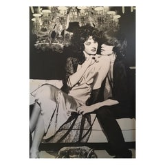 Baccarat Chandelier Poster Black and White Print