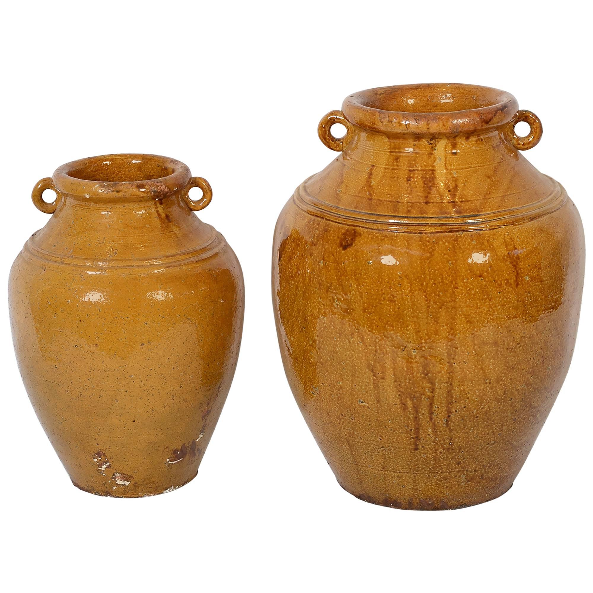 French Terra Cotta Jugs For Sale