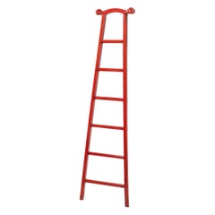Retro Chinese Red Lacquer Cloud Ladder, c. 1900