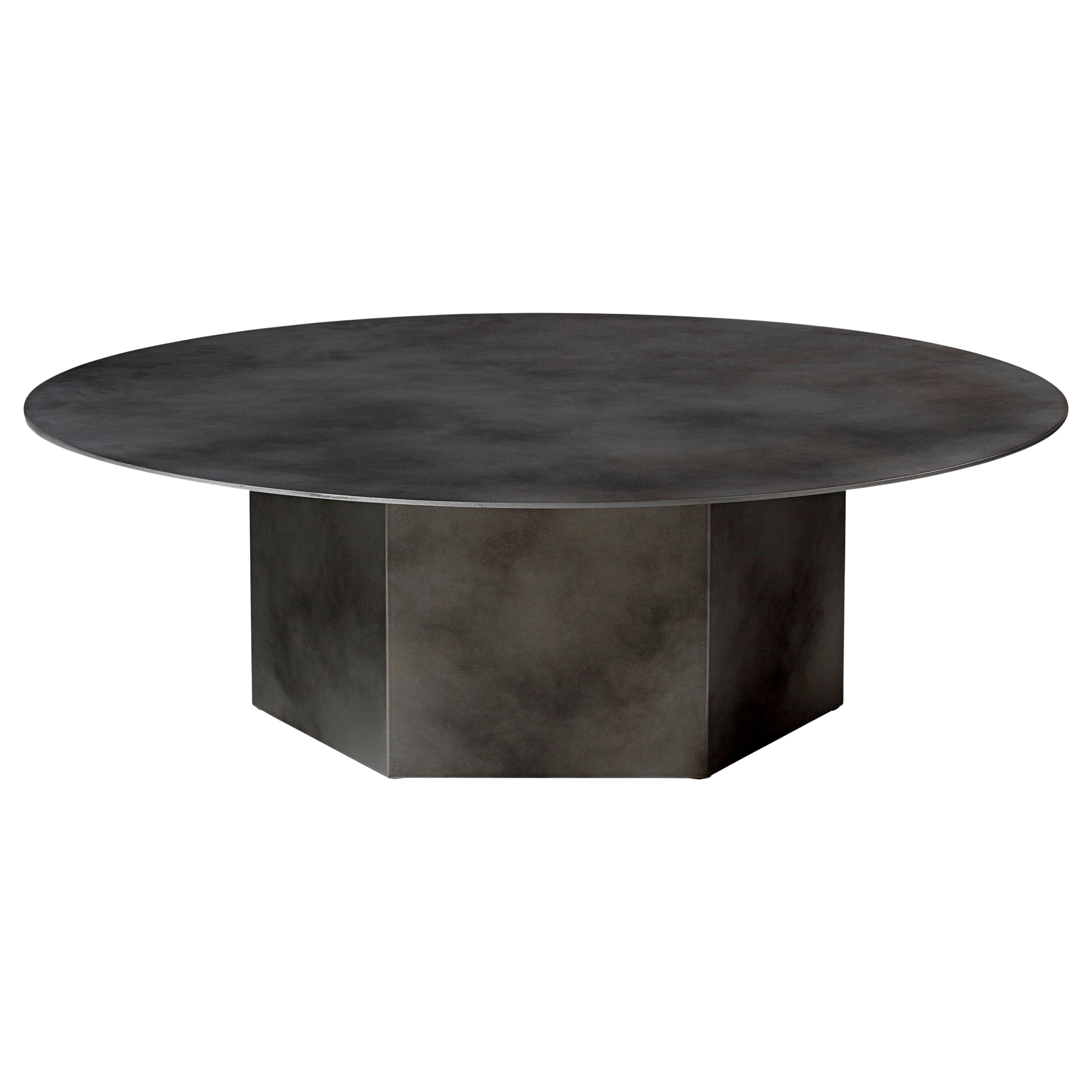 Large Steel 'Epic' Coffee Table in Misty Grey by Gamfratesi for Gubi