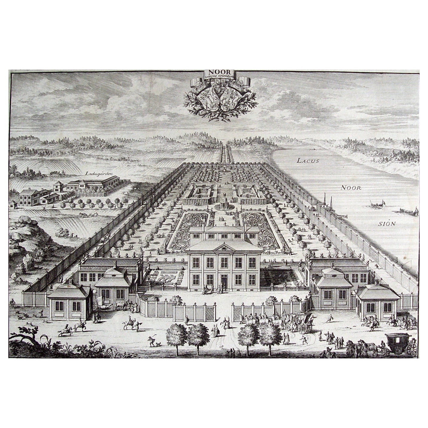 1698 Swedish Baroque Noor Estate Engraving