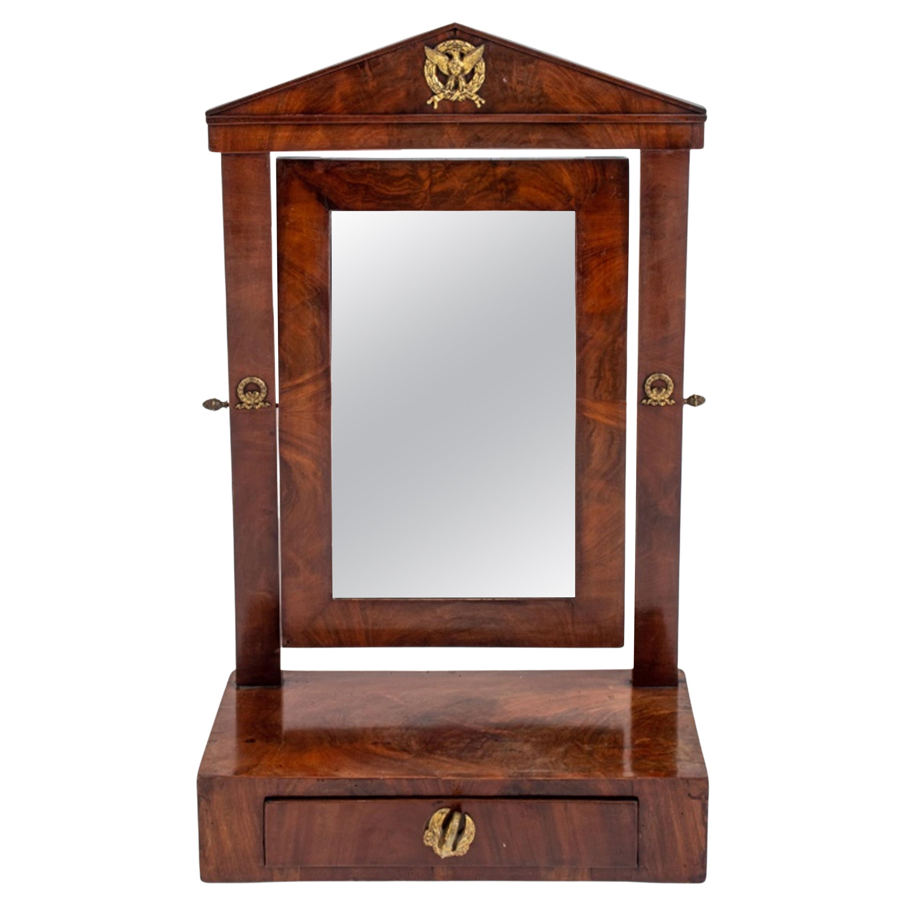 French Empire Style Table Mirror For Sale