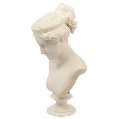 After Antonio Canova a White Marble Bust of the Venus Italica
