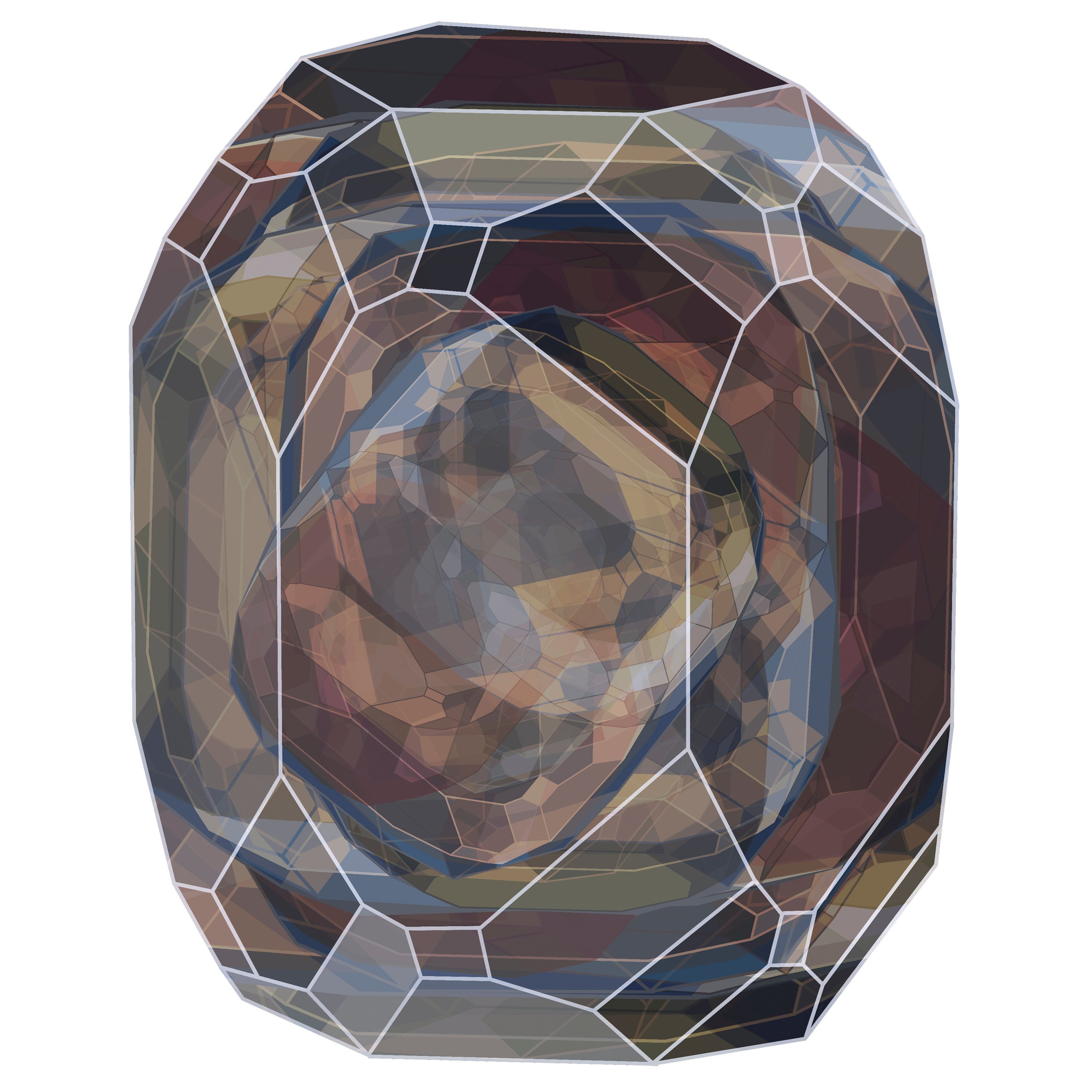 Moooi Nordicer brauner Kristallteppich aus hochflorigem Polyamide von Ingimar Einarsson