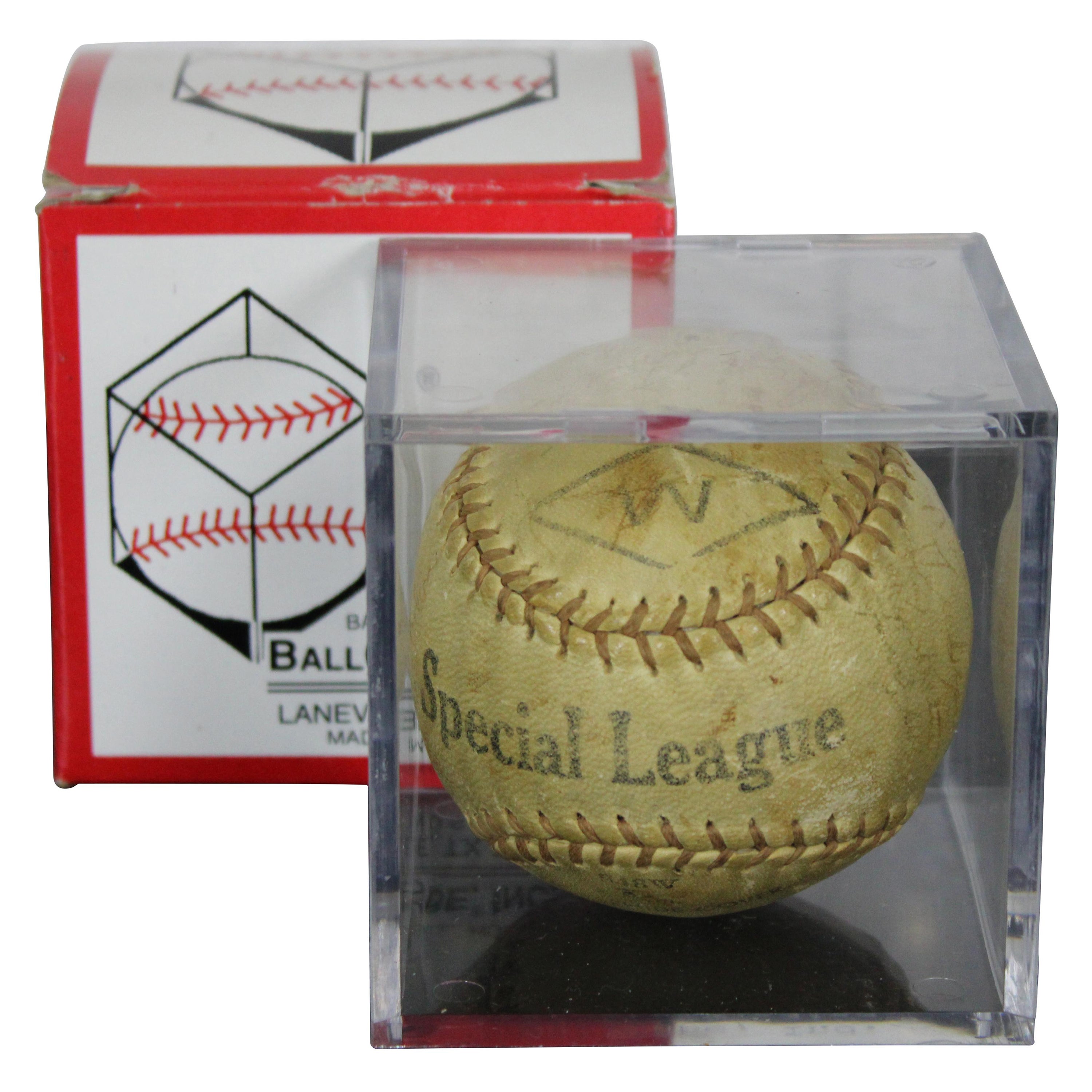 1949 Satchel Paige Cleveland Indians Autographed Team Signed Baseball For Sale