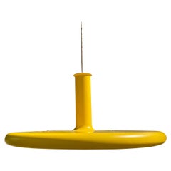 Large Yellow 'Optima 7' Pendant Designed in Denmark by Fog & Mørup