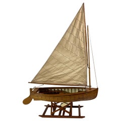 Antique Open Hulled Planked Sloop
