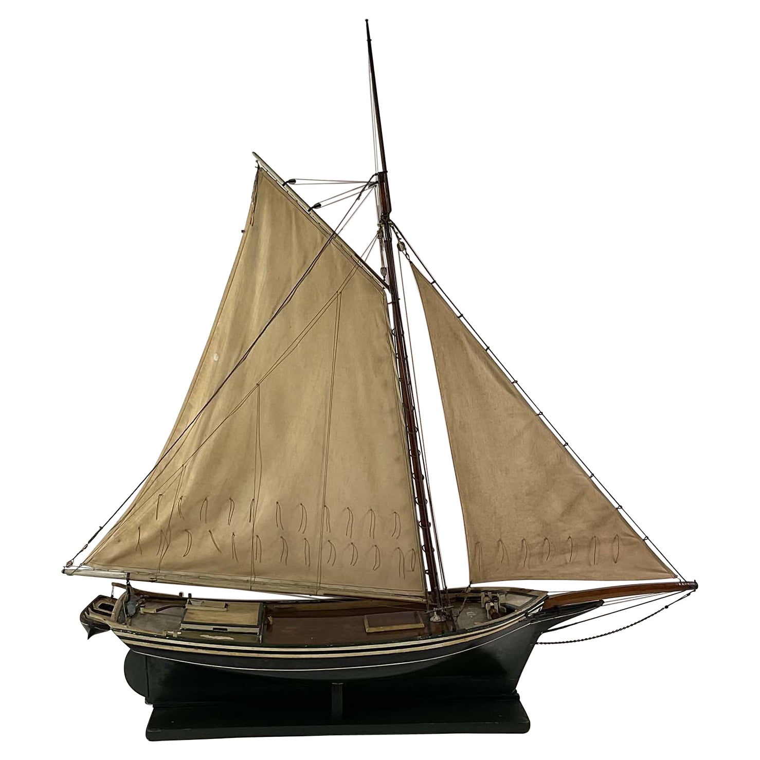 Model of the Oyster Sloop Fanny Fern of Quincy Mass For Sale