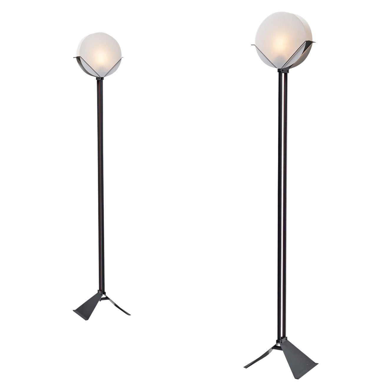 Paire de lampadaires Menno Dieperink en édition limitée, Pays-Bas, 1983