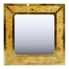 Mid-Century Modern Wall Mirror in the Style of Willy Rizzo, 1970s