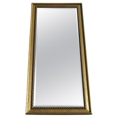 Nice Long Wall Mirror With Pine Giltwood Frame 